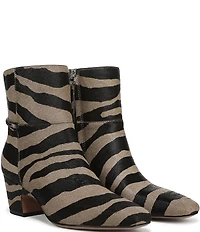 Franco Sarto Saydie2 Zebra Print Calf Hair Booties