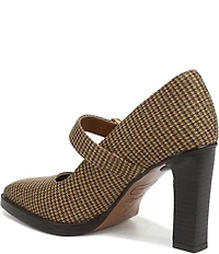 Franco Sarto Shalina Houndstooth Fabric Mary Jane Pumps