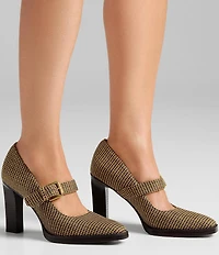 Franco Sarto Shalina Houndstooth Fabric Mary Jane Pumps