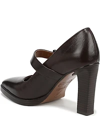 Franco Sarto Shalina Leather Mary Jane Block Heel Pumps