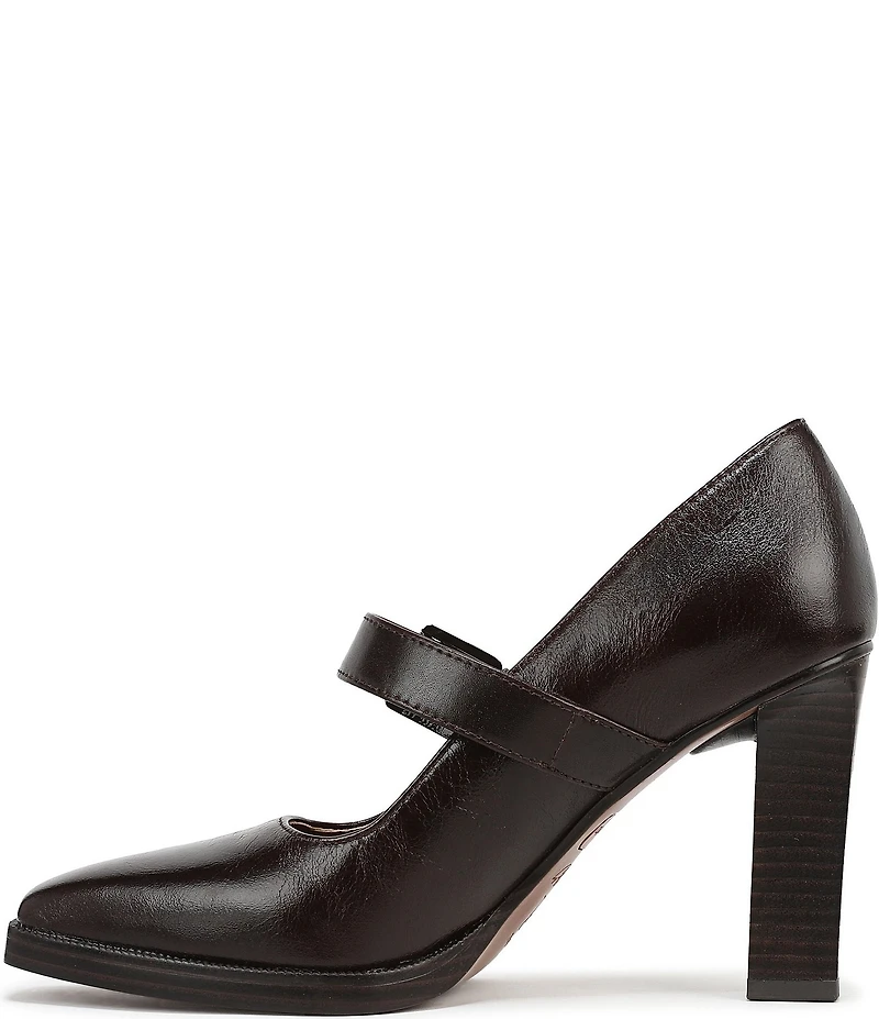 Franco Sarto Shalina Leather Mary Jane Block Heel Pumps