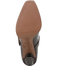Franco Sarto Shalina Leather Mary Jane Block Heel Pumps