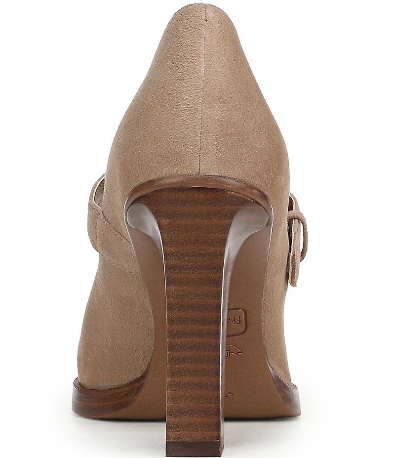 Franco Sarto Shalina Suede Mary Jane Block Heel Pumps