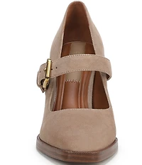 Franco Sarto Shalina Suede Mary Jane Block Heel Pumps