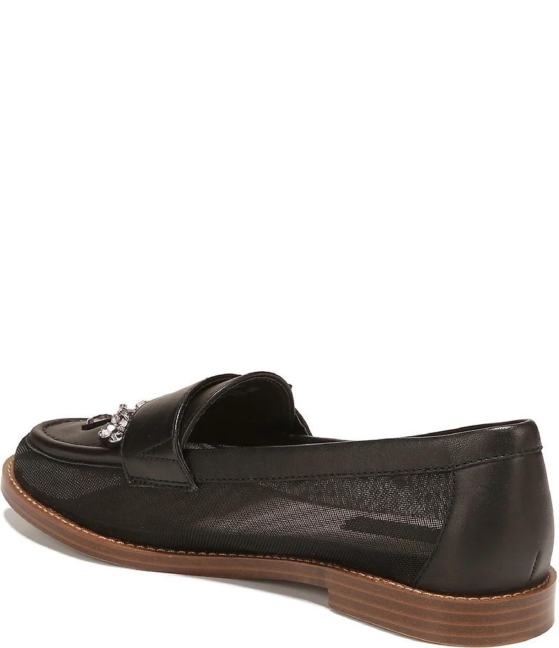 Franco Sarto Stellan 3 Rhinestone Embellished Mesh Loafers