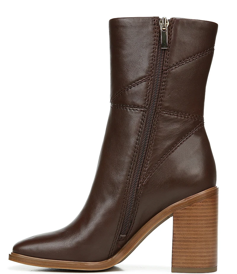 Franco Sarto Stevie Leather Square Toe Booties