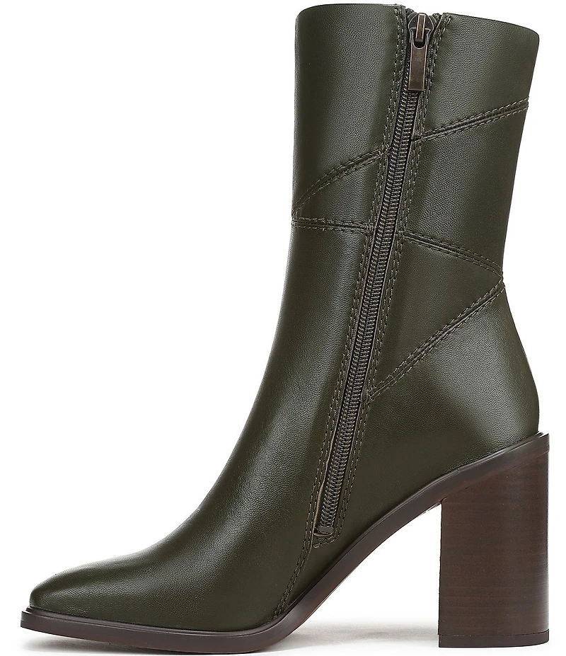 Franco Sarto Stevie Leather Square Toe Booties