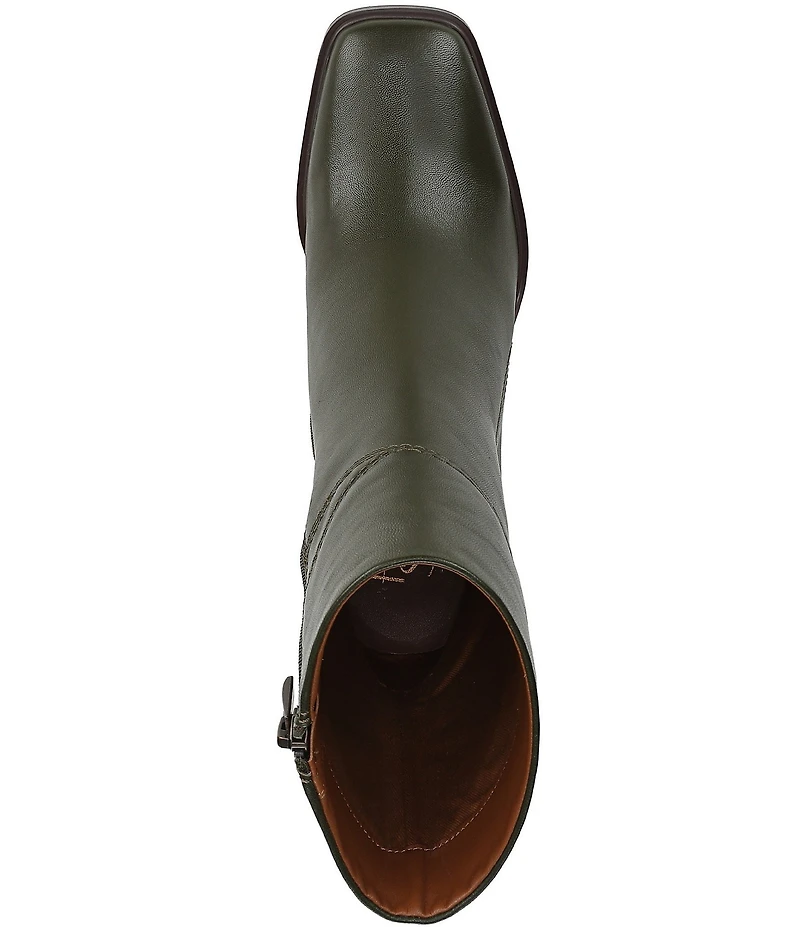 Franco Sarto Stevie Leather Square Toe Booties