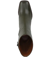 Franco Sarto Stevie Leather Square Toe Booties