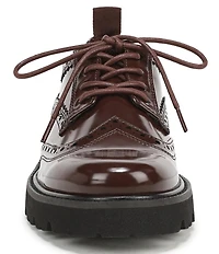 Franco Sarto Subria Patent Brogue Lug Sole Oxfords