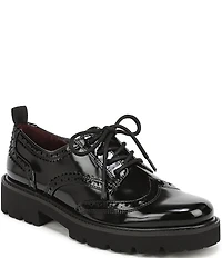 Franco Sarto Subria Patent Brogue Lug Sole Oxfords
