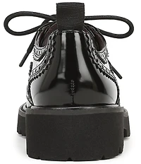 Franco Sarto Subria Patent Brogue Lug Sole Oxfords