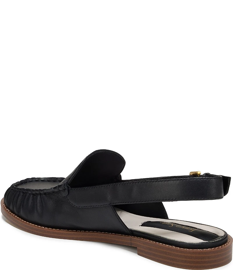 Franco Sarto Sully Leather Slingback Loafers