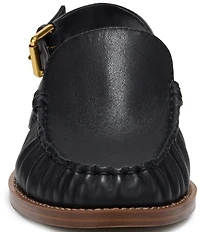 Franco Sarto Sully Leather Slingback Loafers