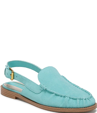 Franco Sarto Sully Suede Slingback Loafers