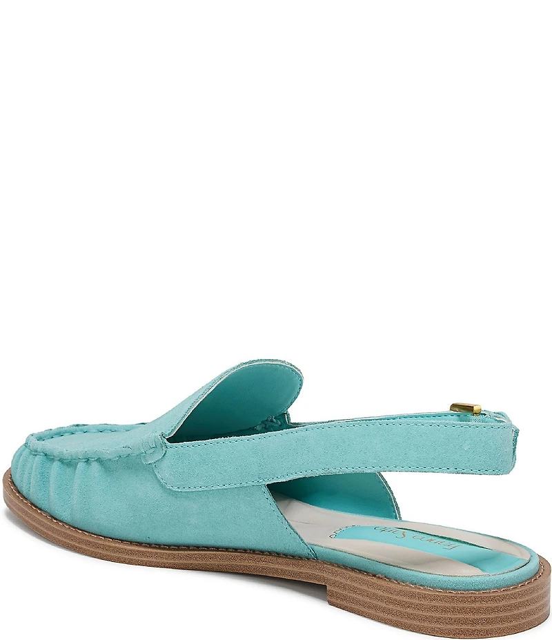 Franco Sarto Sully Suede Slingback Loafers