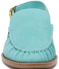 Franco Sarto Sully Suede Slingback Loafers