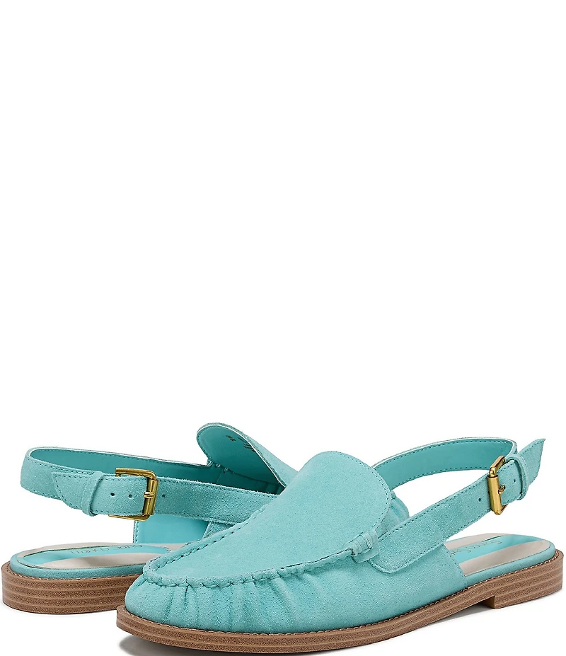 Franco Sarto Sully Suede Slingback Loafers