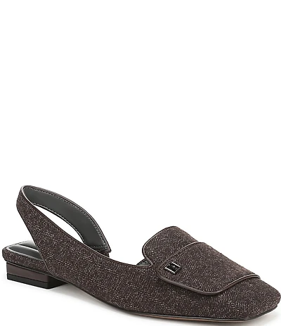 Franco Sarto Teagan 2 Herringbone Fabric Slingback Dress Flats