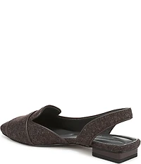 Franco Sarto Teagan 2 Herringbone Fabric Slingback Dress Flats