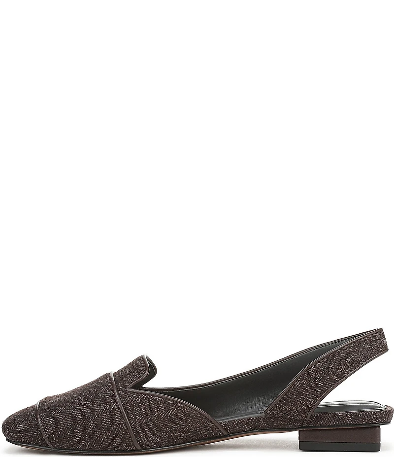 Franco Sarto Teagan 2 Herringbone Fabric Slingback Dress Flats