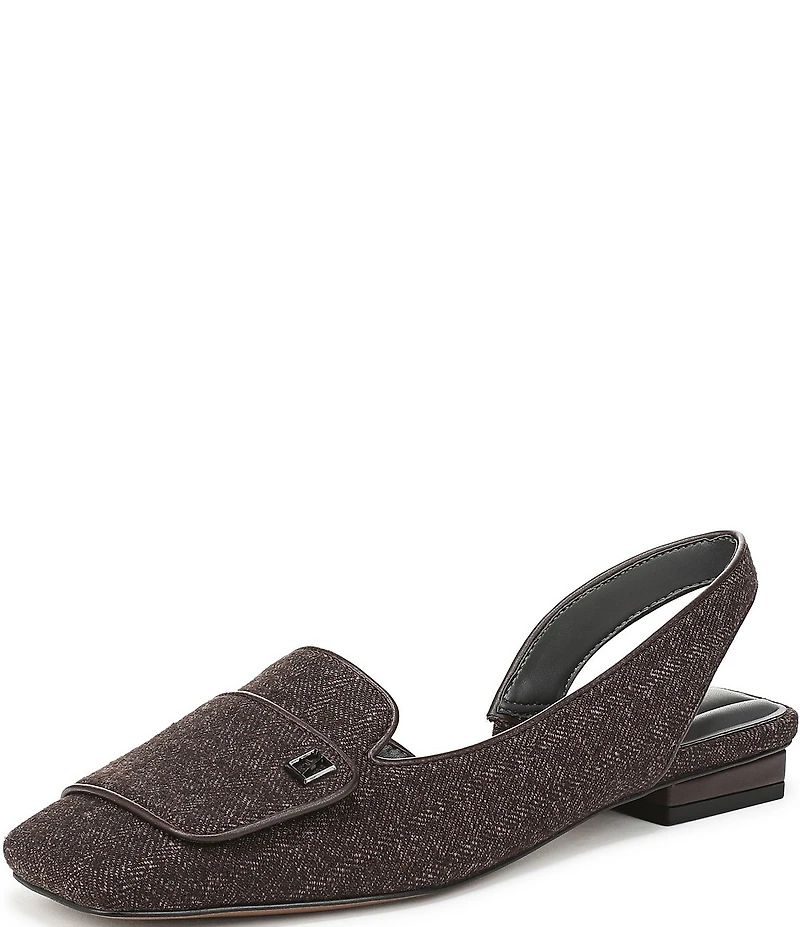 Franco Sarto Teagan 2 Herringbone Fabric Slingback Dress Flats