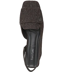 Franco Sarto Teagan 2 Herringbone Fabric Slingback Dress Flats