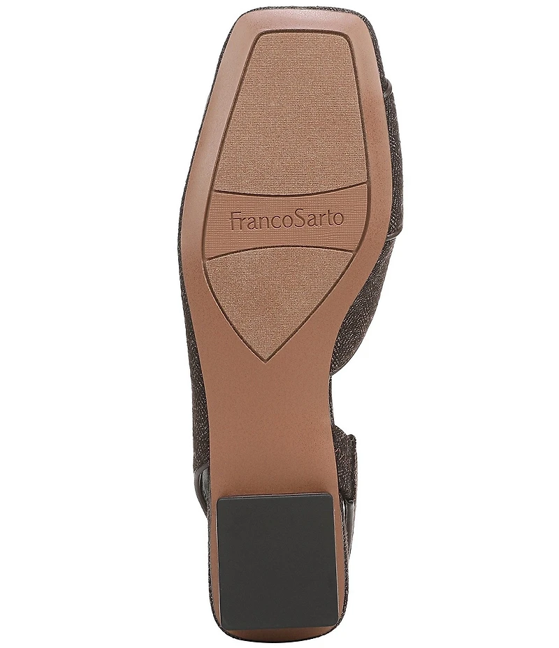 Franco Sarto Teagan 2 Herringbone Fabric Slingback Dress Flats