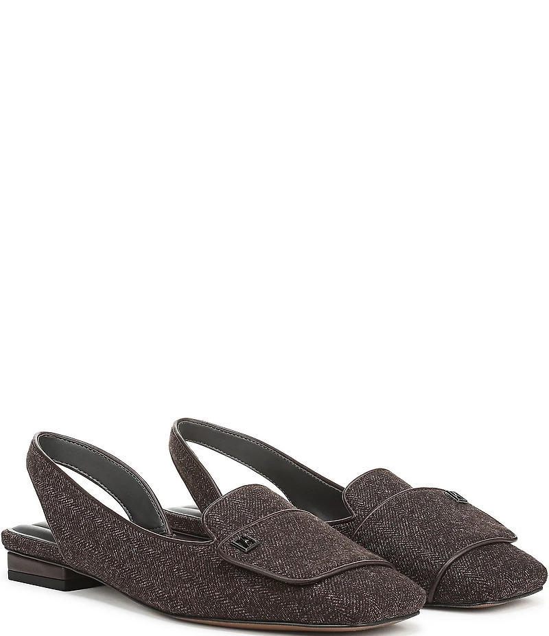 Franco Sarto Teagan 2 Herringbone Fabric Slingback Dress Flats
