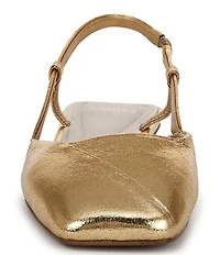 Sarto by Franco Sarto Telica Leather Slingback Flats
