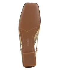 Sarto by Franco Sarto Telica Leather Slingback Flats