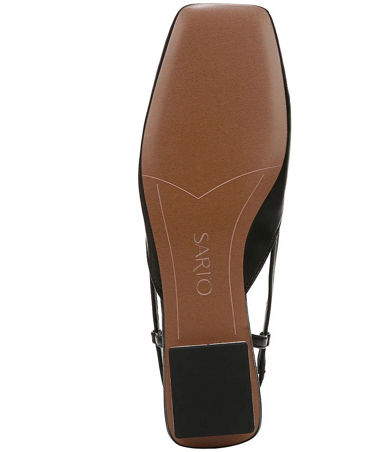 Sarto by Franco Sarto Telica Leather Slingback Flats