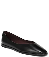 Franco Sarto Tesia Leather High Vamp Square Toe Flats