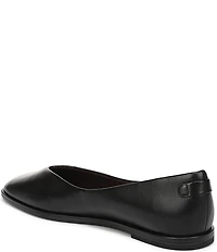 Franco Sarto Tesia Leather High Vamp Square Toe Flats