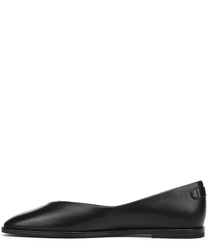 Franco Sarto Tesia Leather High Vamp Square Toe Flats