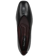 Franco Sarto Tesia Leather High Vamp Square Toe Flats