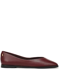 Franco Sarto Tesia Leather High Vamp Square Toe Flats