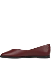 Franco Sarto Tesia Leather High Vamp Square Toe Flats