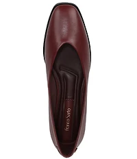 Franco Sarto Tesia Leather High Vamp Square Toe Flats