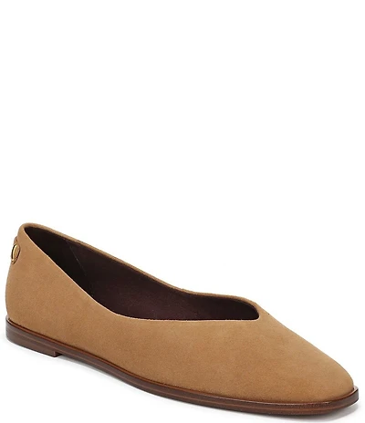 Franco Sarto Tesia Suede Square Toe Flats
