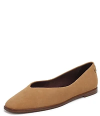 Franco Sarto Tesia Suede Square Toe Flats