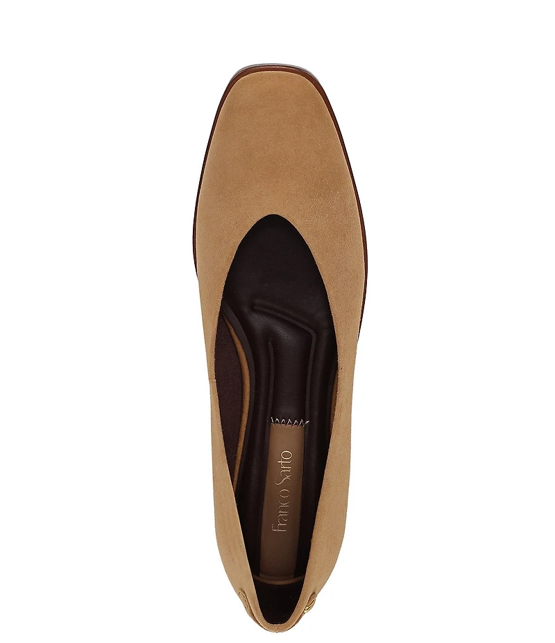 Franco Sarto Tesia Suede Square Toe Flats