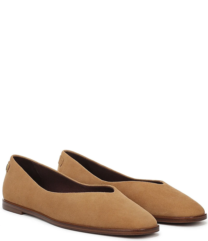 Franco Sarto Tesia Suede Square Toe Flats