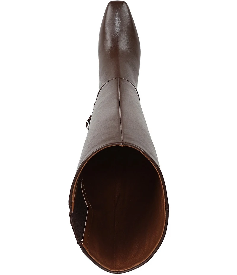 Franco Sarto Timmy Leather Kitten Heel Tall Boots