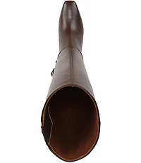 Franco Sarto Timmy Leather Kitten Heel Tall Boots