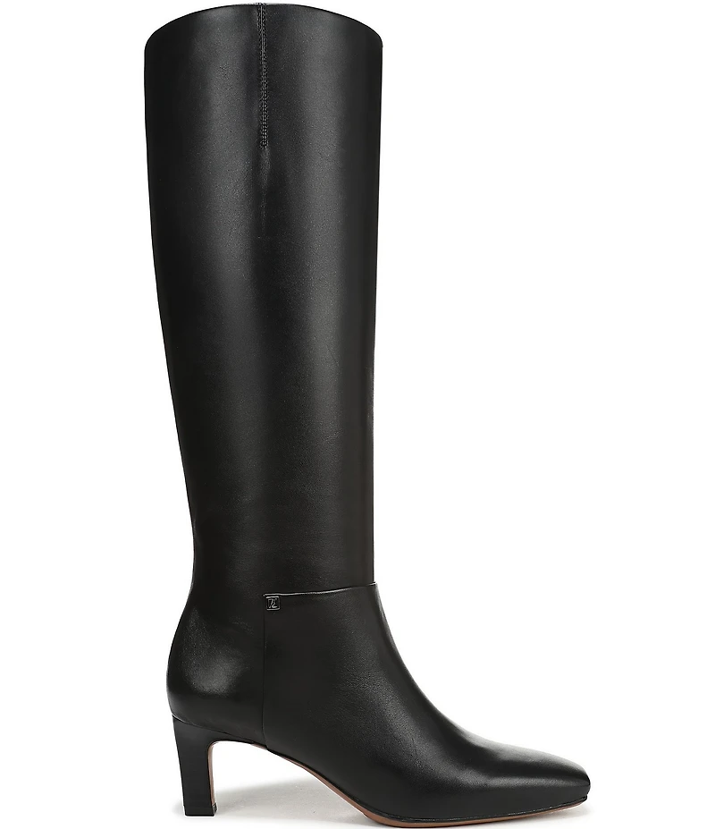 Franco Sarto Timmy Leather Kitten Heel Tall Boots
