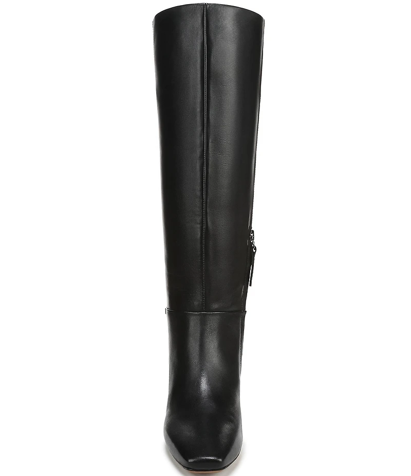 Franco Sarto Timmy Leather Kitten Heel Tall Boots