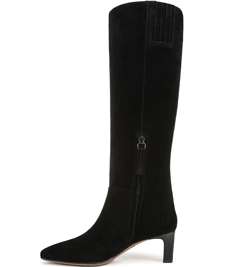 Franco Sarto Timmy Suede Kitten Heel Tall Boots