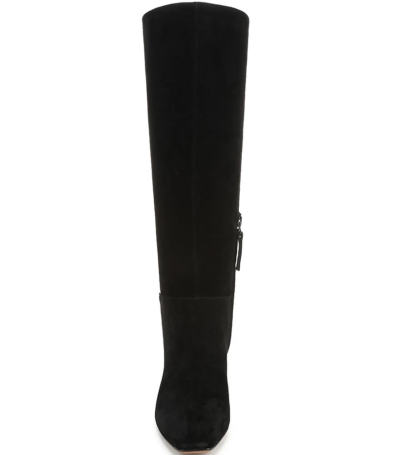 Franco Sarto Timmy Suede Kitten Heel Tall Boots