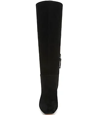 Franco Sarto Timmy Suede Kitten Heel Tall Boots